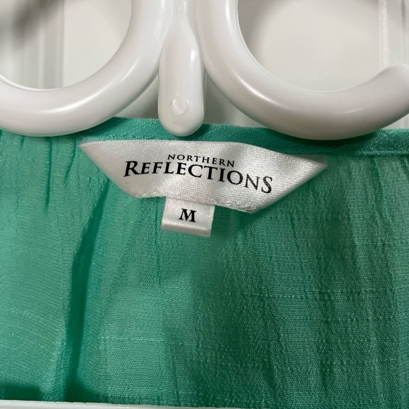 Northern Reflections Seafoam Green/ Turquoise Blouse | Size M - Picture 2 of 4